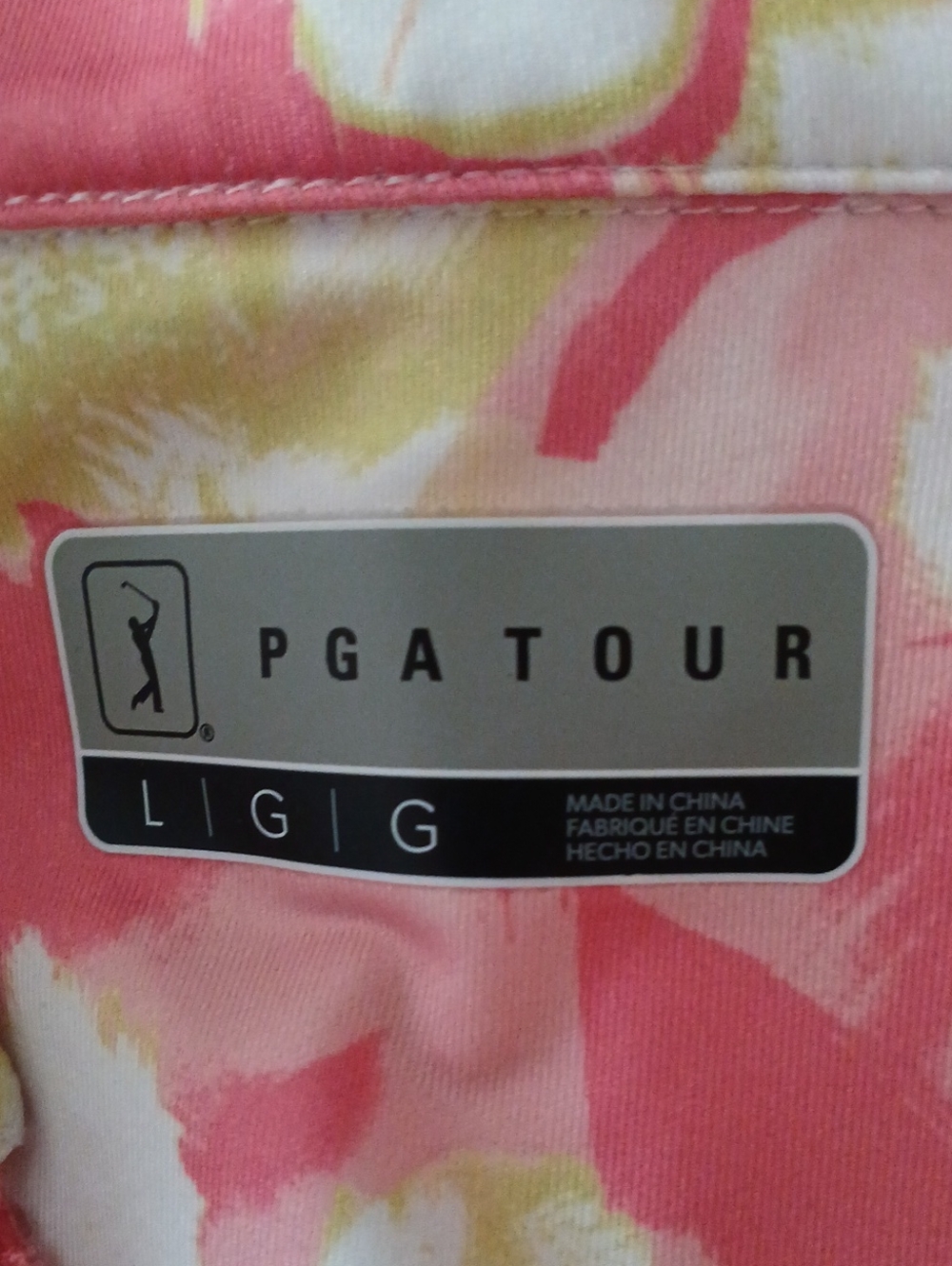 PGA Tour Pink and Yellow Floral Golf Skirt